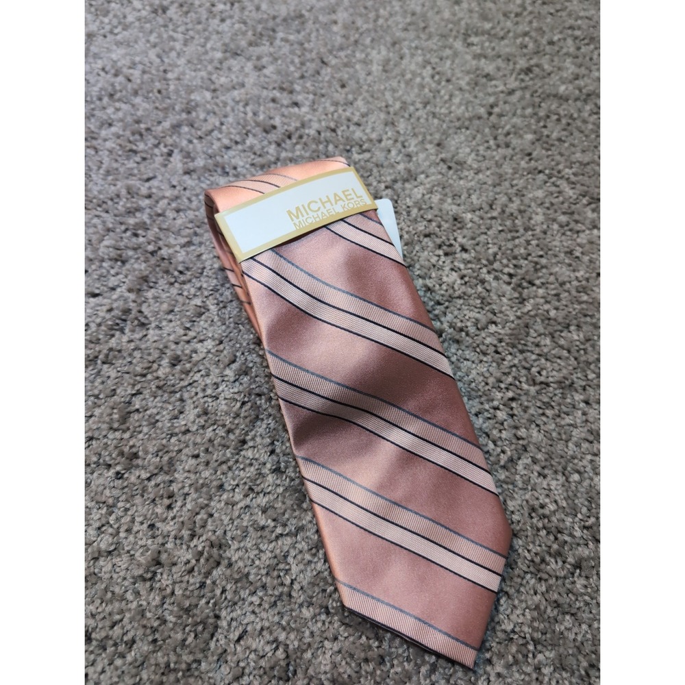 MICHAEL Michael Kors Statesman Stripe Silk Necktie‎ - NWT Menswear